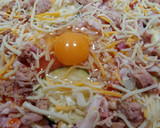Foto del paso 4 de la receta: Pizza berenjena, huevo y salmón