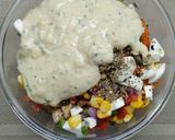 A picture of step 5 of Classic Macaroni Chicken Salad.