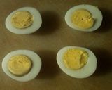 A picture of step 1 of Lil Chicks Deviled Eggs.