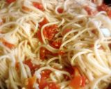 A picture of step 7 of Bruschetta Spaghetti.