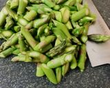 A picture of step 8 of Asiago and Asparagus Barley 'Risotto'.