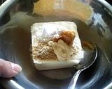 A picture of step 2 of Konnyaku Noodles with Miso and Tofu Dressing.