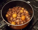 A picture of step 5 of Home Recipe for Simmered Chicken Offal and Ovaries.