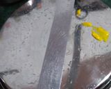 A picture of step 5 of Khandvi.