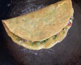 A picture of step 2 of Besan Chila Stuffed With Sprouts { Morning Breakfast }.