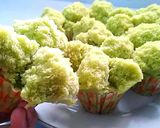 Foto langkah ke 7 dari resep Bolu Kukus Pandan Mekar (Mudah & Gak Bau Amis).