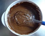 A picture of step 3 of Microwave Brownies Made in a Silicone Steamer Case.