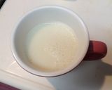 A picture of step 1 of Just Mix! Hot Adzuki Bean Soy Milk.