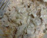 A picture of step 1 of Turkey salad sandwich from leftovers.