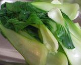 A picture of step 1 of Sesame Flavored Tender Chicken Breasts and Bok Choy.