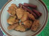 Tempe kriuk pedas sosis goreng makyus