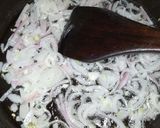 A picture of step 13 of Boondi Karhi.