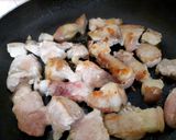 Hình bước làm 2 của món Lão trư ăn chay(thịt heo xào chao)