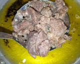 A picture of step 2 of Nigerian fried meat.