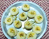 A picture of step 4 of Instant No Cook Coconut Kesar Elaichi Pedha.