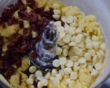 A picture of step 1 of Cranberry and White chocolate Biscuits.
