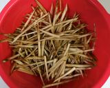 A picture of step 6 of A Treasured Recipe! My Kimpira Burdock Root.