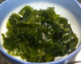 A picture of step 2 of Stir-fried Eggs and Wakame Seaweed with Chikuwa.