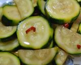 A picture of step 2 of Irresistible Pickled Zucchini.