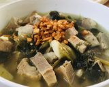 Foto langkah ke 4 dari resep 🐷 Sayur Sawi Asin Daging Babi (Non-Halal).