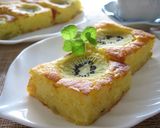 A picture of step 10 of Rice Flour Yogurt Cake with Kiwi.