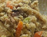 A picture of step 10 of Simmered Okara with Canned Fish.