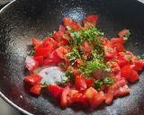 A picture of step 3 of Brinjal potato 🥔 gravy.