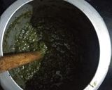 A picture of step 3 of Makki ki Roti with Sarson ka Saag and chatpata mooli galgal achar.