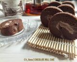 Foto langkah ke 9 dari resep Double Chocolate Roll Cake.