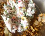 A picture of step 4 of Chickpeas Hung Curd Salad Sandwich - Kala Chana Dahi Salad Sandwich.