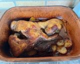 Sörben párolt sertéspofa kemencében sütve (Pataki vagy Római tálban) recept fázis 3 fotója