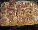 A picture of step 8 of Cinammon rolls #4weekschallenge.