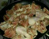 A picture of step 1 of Star fried chicken & steamed cabbages.