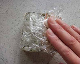A picture of step 8 of Easy Rectangular Onigiri.