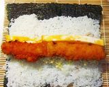 A picture of step 3 of Tonkatsu Sushi Roll.