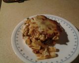 A picture of step 8 of Baked Ziti (with kale).