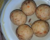 A picture of step 4 of Yam egg roll.
