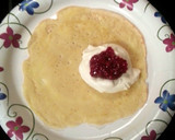 A picture of step 7 of Tinklee's Raspberry Crepes.