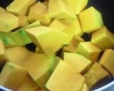 A picture of step 1 of Rich "Pumpkin" or Kabocha Squash Cake Using Tasty Kabocha Squash.