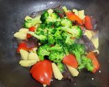 四色鮮蔬炒肉絲的食譜步驟6照片