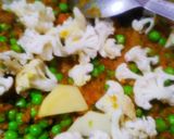 A picture of step 8 of Masala cauliflower.