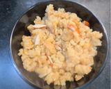 A picture of step 25 of Dal Bafla Baati Churma.