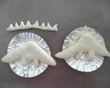A picture of step 5 of Dinosaur Bread Stegosaurus.