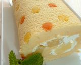 A picture of step 10 of Refreshing Polka Dot Roll Cake.