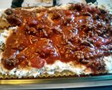 A picture of step 5 of Lasagna.