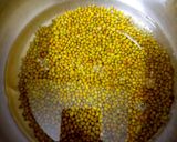 A picture of step 1 of Green gram sundal.