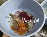 A picture of step 1 of Beetroot Coriander Parathas.