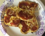 A picture of step 2 of Pizza Snack.