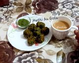 मेथी साग पकौड़ा(मेथी नू गोटा) रेसिपी चरण 4 फोटो