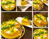 A picture of step 15 of Eggless: No-Bake & No-Gelatin Mango Cheesecake.